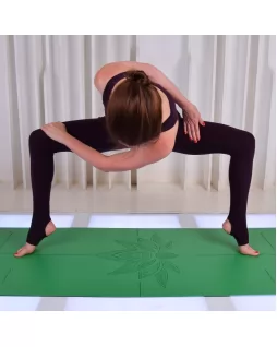 Коврик для йоги — Lotos Green, с уроками от Елены Маловой